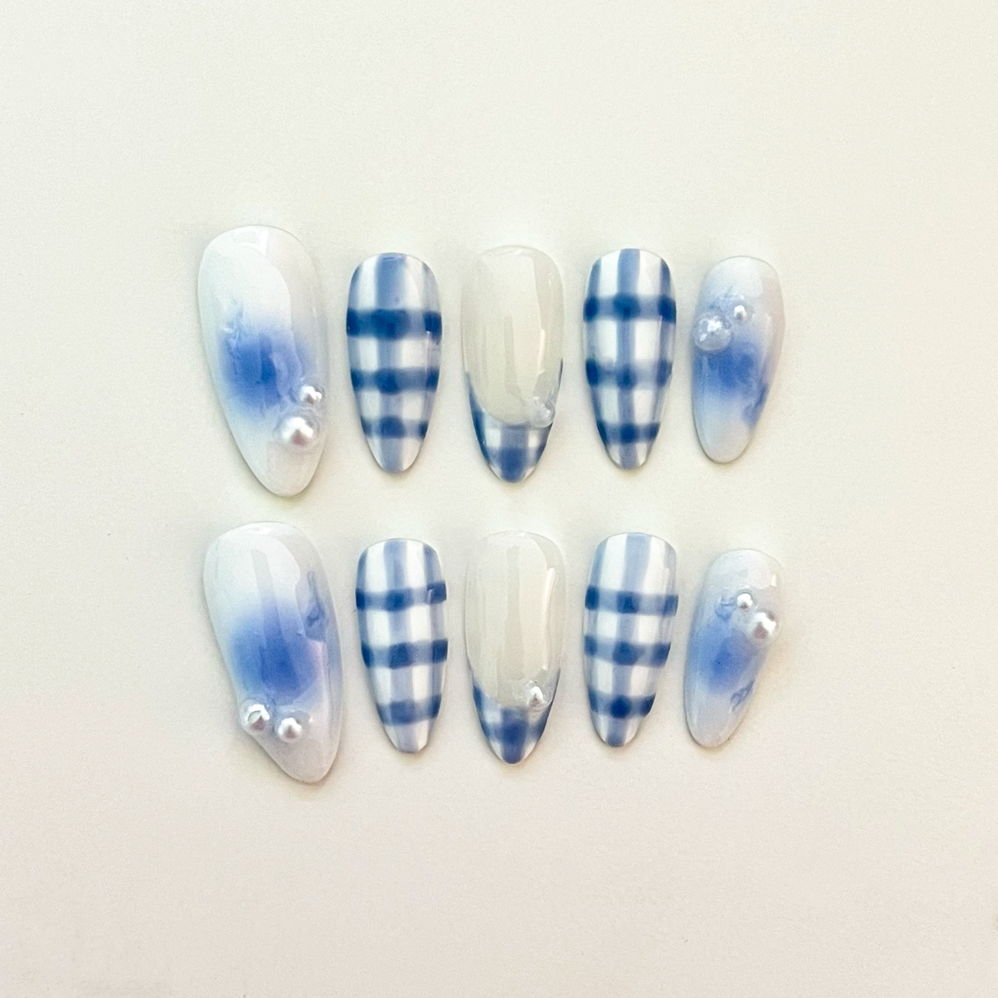 Blue Checkered Set